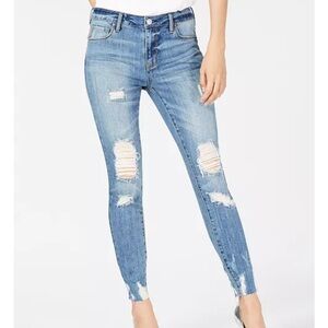 Kendall & Kylie The Ultra Babe Perfect Ripped Mid-Rise Jeans, Juniors 24